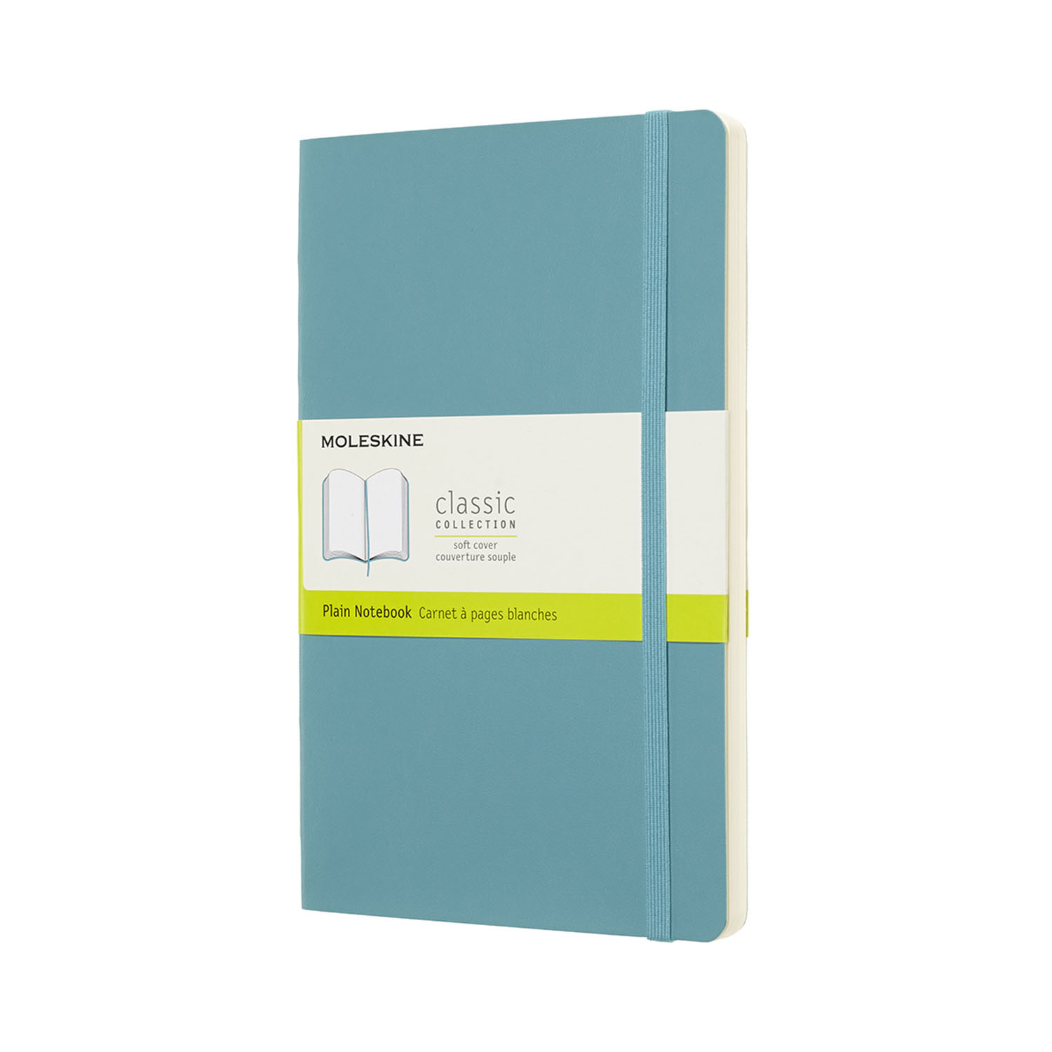Moleskine Notebook Large Plain Soft Reef Blue